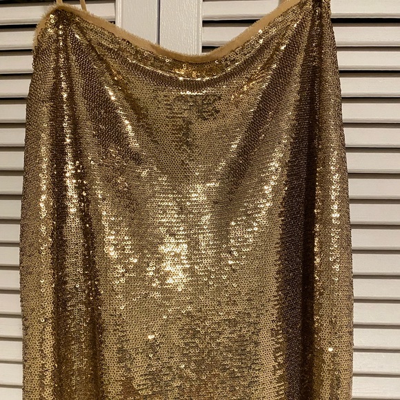 Free People Gold Sequin Slip Dress - Picture 3 of 5